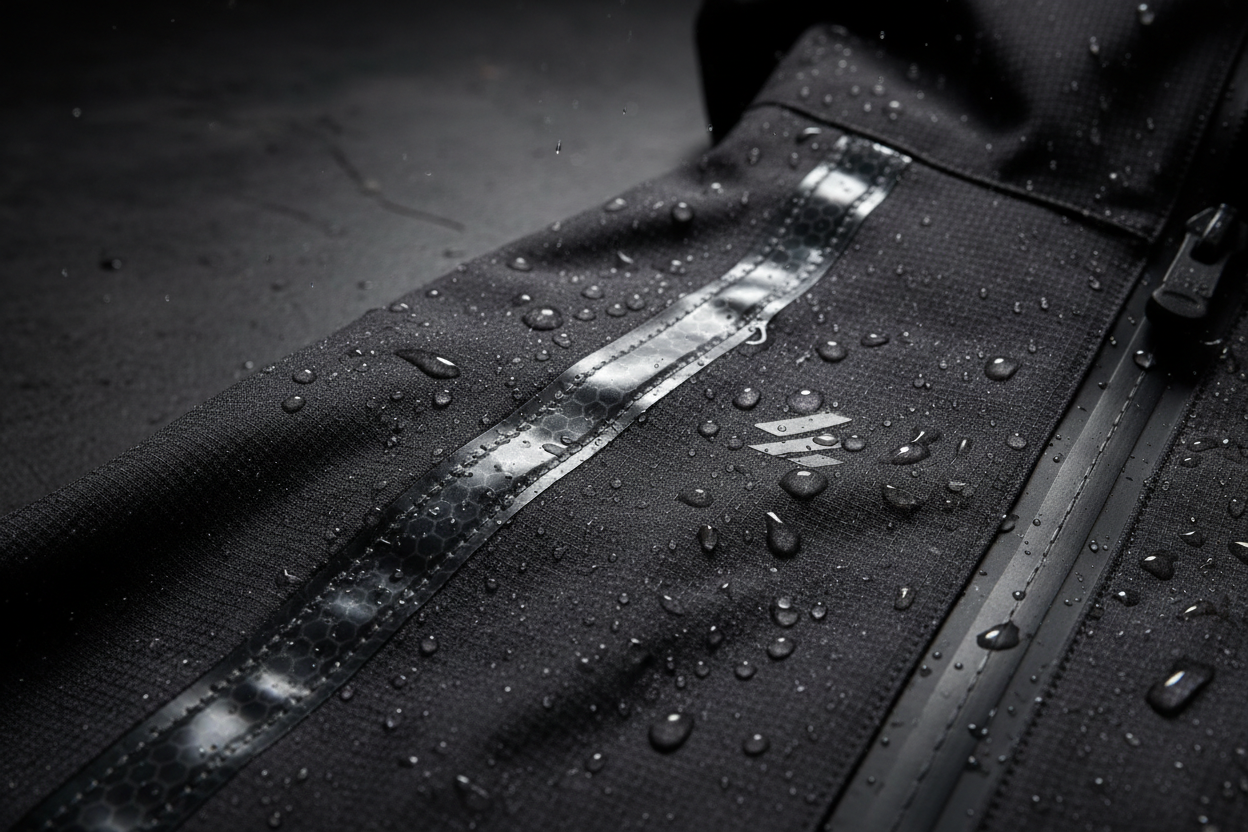 Seam tape detail close-up