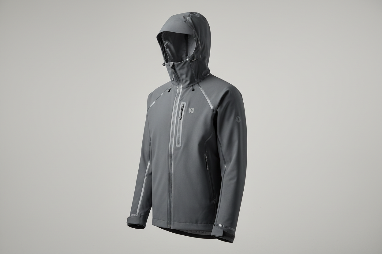 Waterproof seam-sealed tech jacket