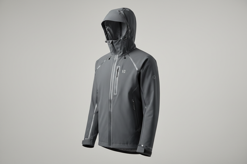 Waterproof seam-sealed tech jacket